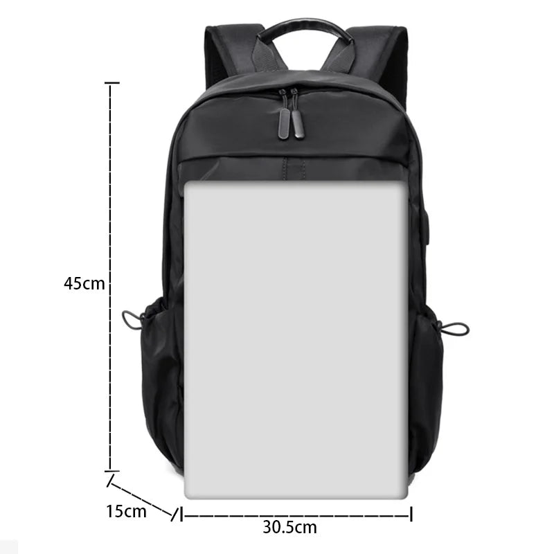 Stylish 15.6 Inch Laptop Backpack for Men - Waterproof Travel Bag