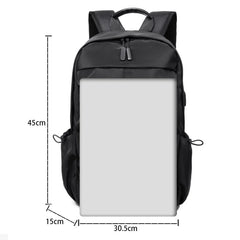 Stylish 15.6 Inch Laptop Backpack for Men - Waterproof Travel Bag