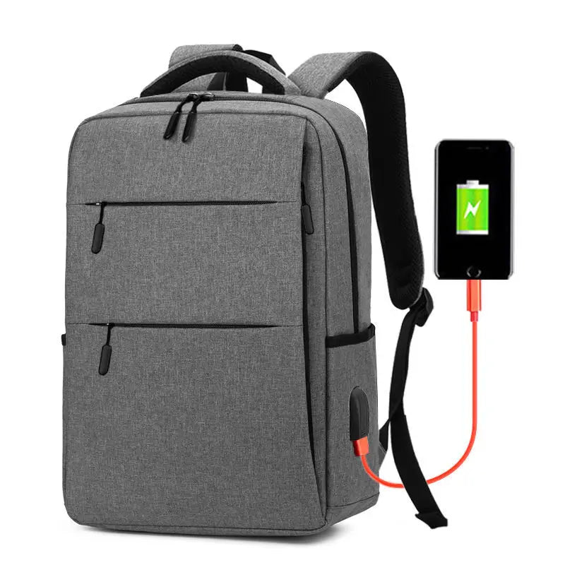 USB Charging Backpack 15.6 Inch Laptop Male Waterproof School Backpack