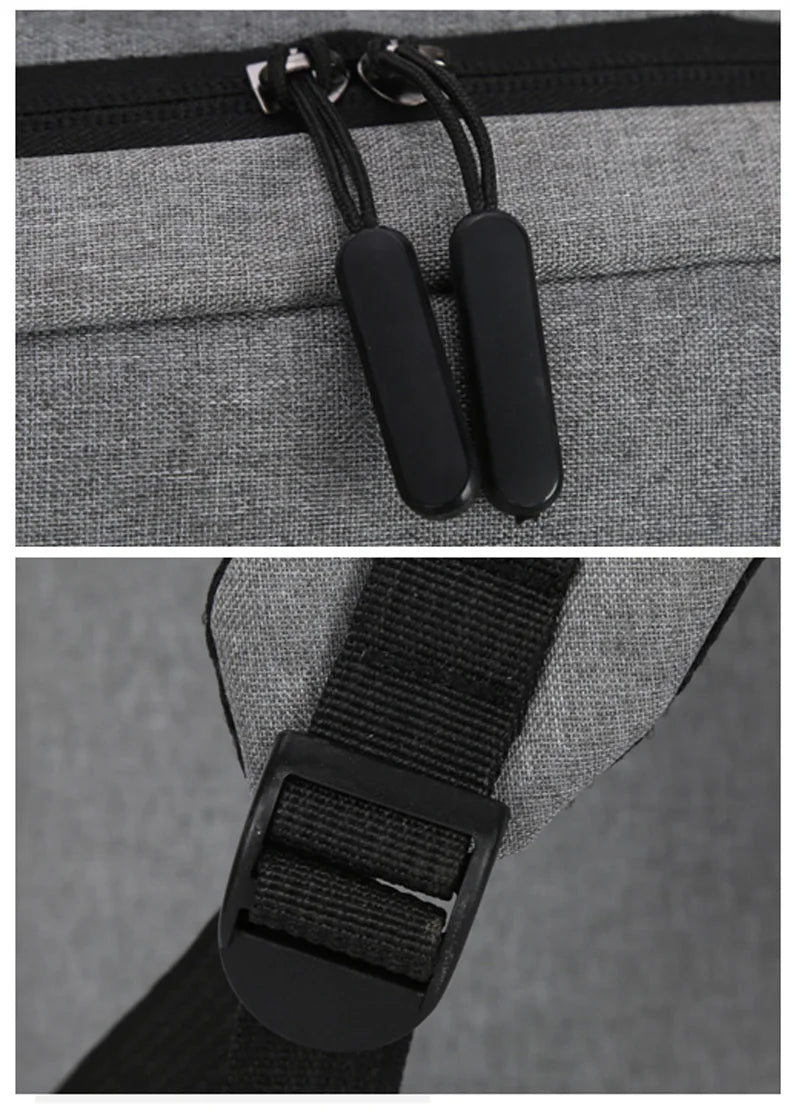 USB Charging Waterproof Men's Backpack for Laptop 15.6-17.7 Inch