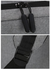USB Charging Waterproof Men's Backpack for Laptop 15.6-17.7 Inch