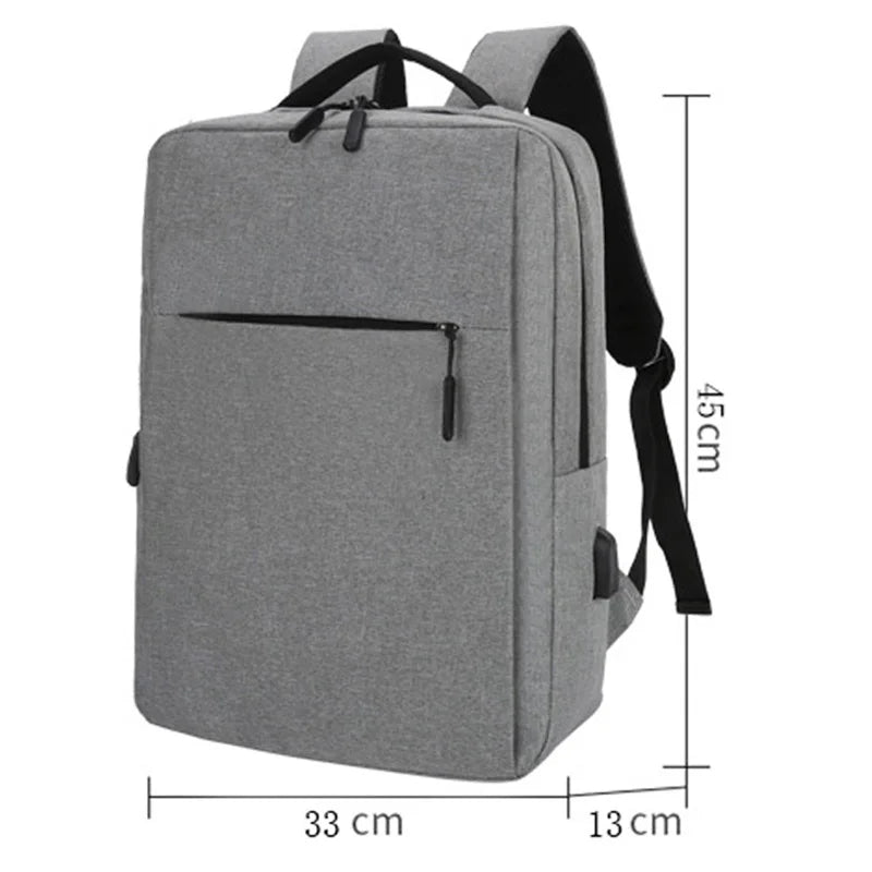 USB Charging Waterproof Men's Backpack for Laptop 15.6-17.7 Inch