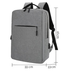 USB Charging Waterproof Men's Backpack for Laptop 15.6-17.7 Inch