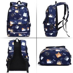 Reflective School Bags for Teenage Girls Waterproof High School Backpack