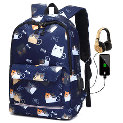 Reflective School Bags for Teenage Girls Waterproof High School Backpack