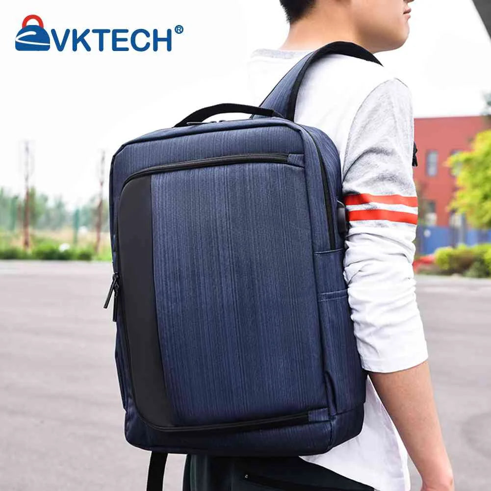 USB Charging Travel Backpack Large Capacity School Bags Business Preppy Style