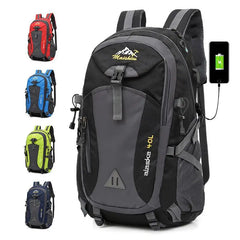 USB Rechargeable Backpack for Men Women Sports Bag