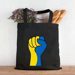Ukraine Flag Map Ukrainian Heart Peace Sunflower Women Canvas Shopper Tote