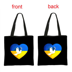 Ukraine Flag Sunflower Print Causal Tote Bags Women Handbag Ukrainian