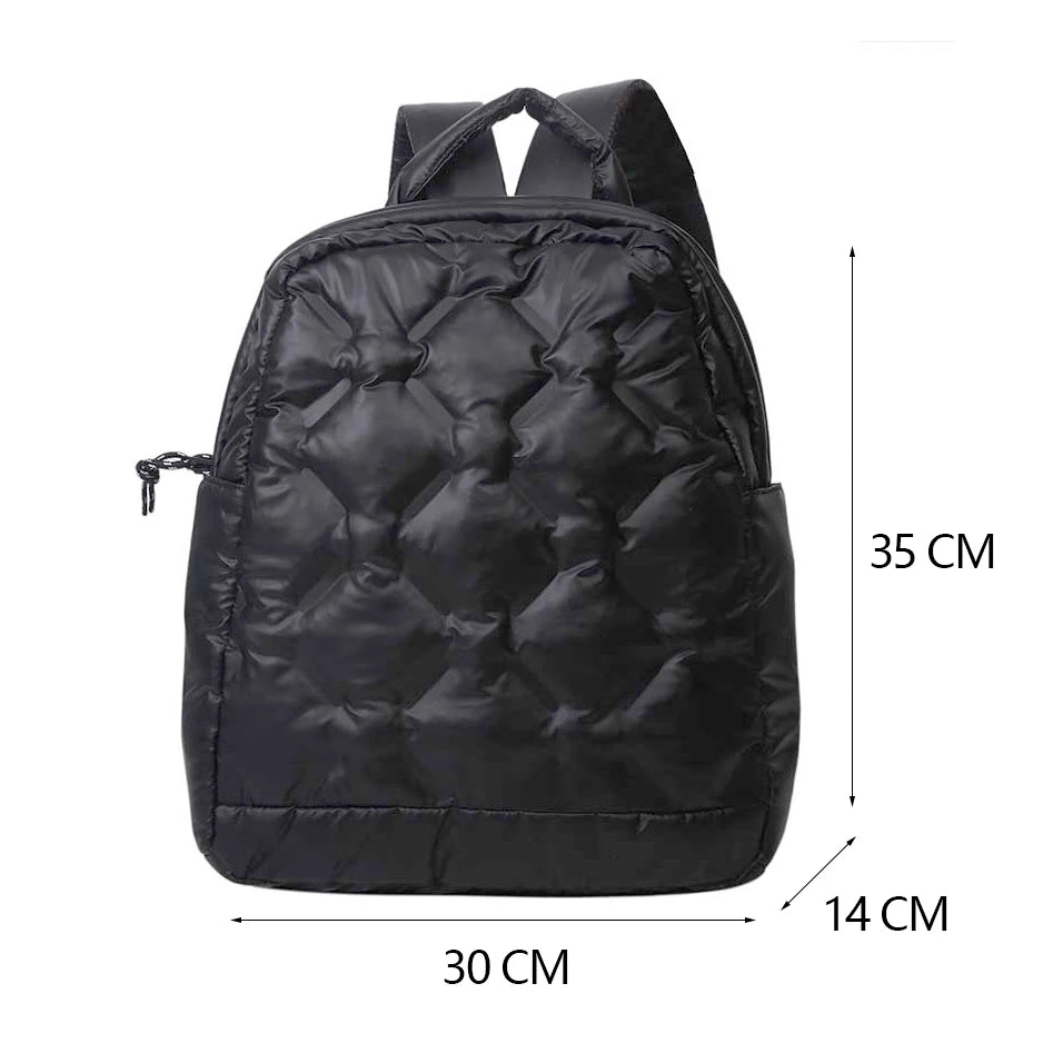 Ultralight Winter Warm Down Women's Backpack School Bags