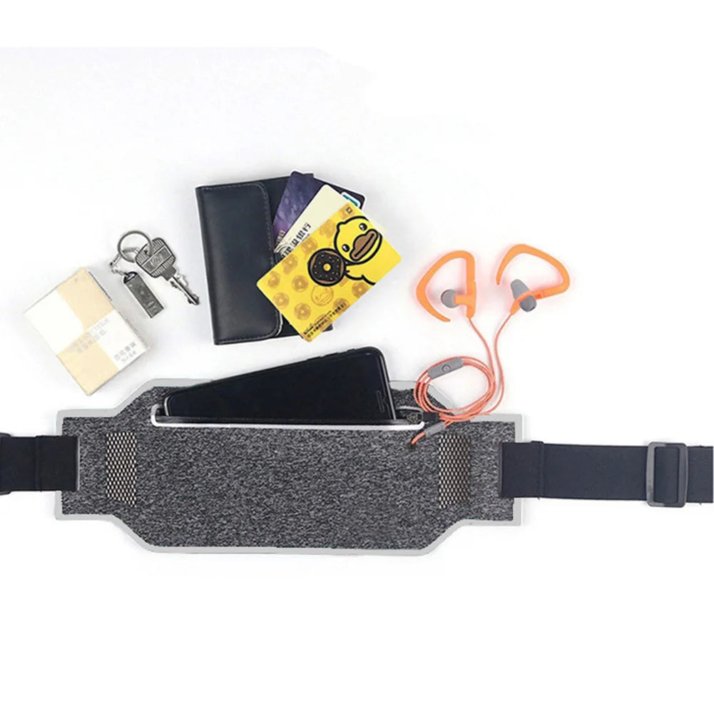 Ultrathin Waist Bum Bag Belt Phone Pouch Belly Bags for Sports Fitness