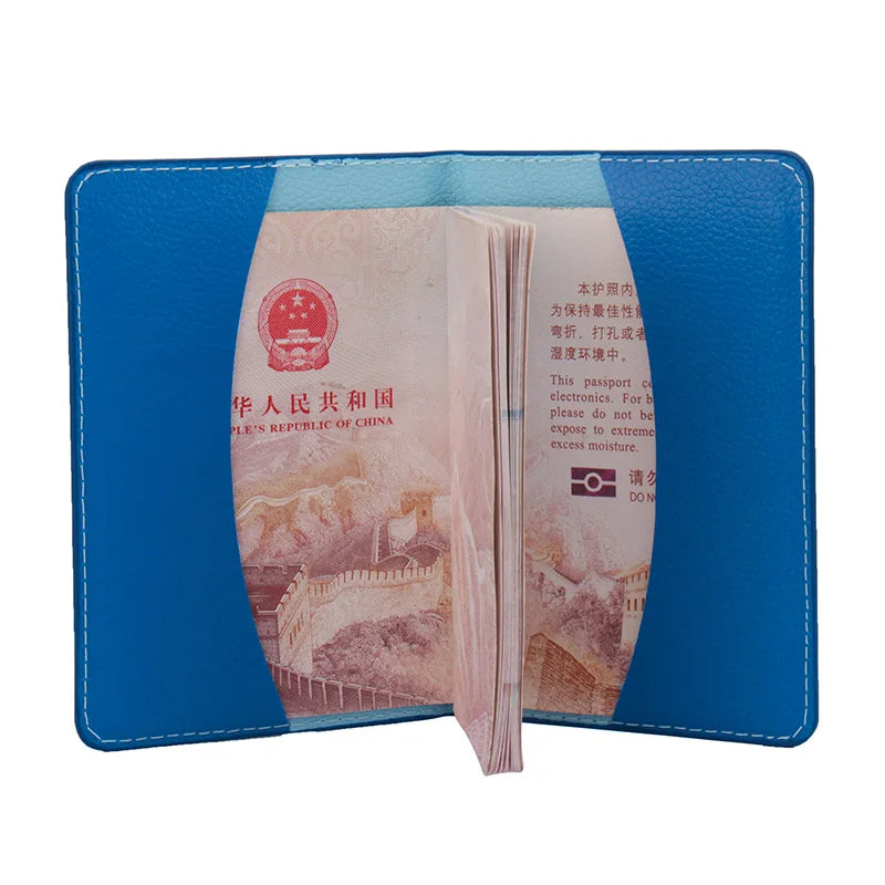 Animal Print Passport Cover, Waterproof PU Leather Travel Holder