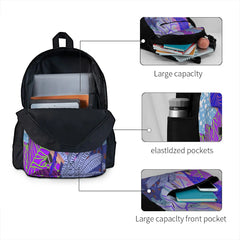 Ultraviolet Fade Nature Leaves Backpacks Men's Backpacks Bags For Women Bags