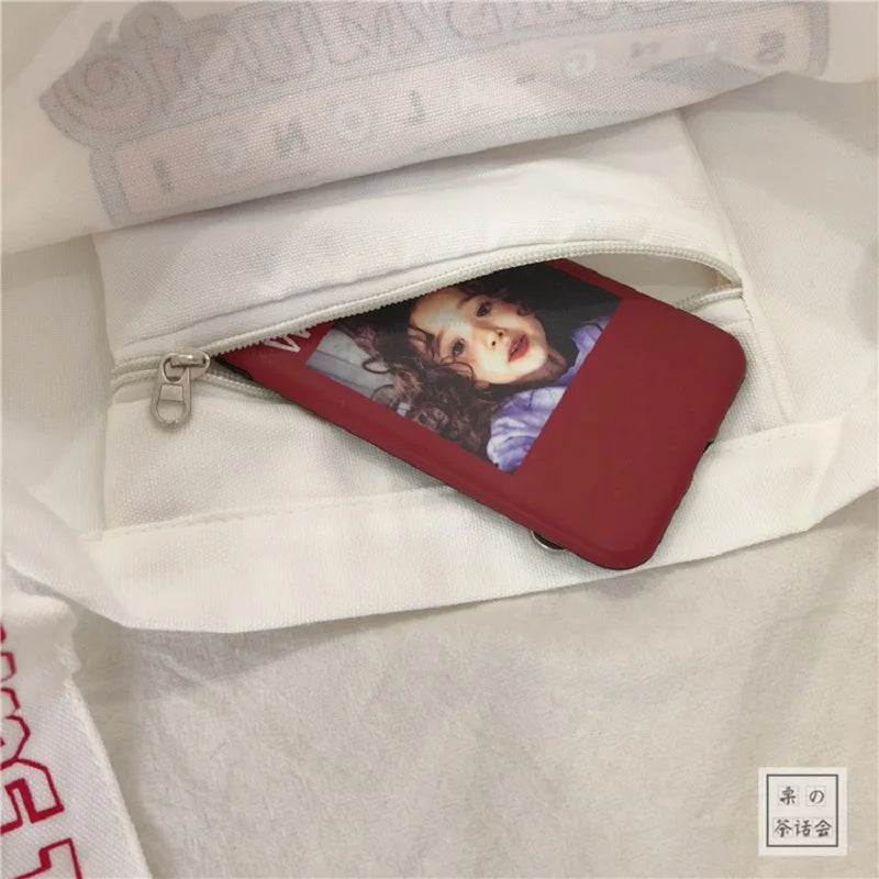 Ulzzang retro American comics Messenger bag