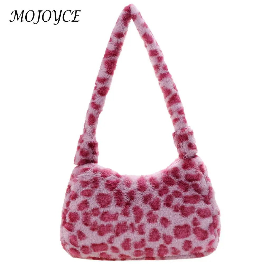 Winter Zipper Armpit Bag Fluffy Fur Underarm Bags for Women