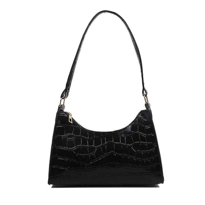 Underarm Bag Women's Shoulder Bag Retro Soft Surface Baguette Bag