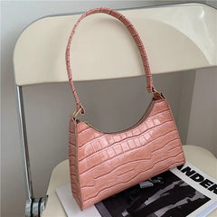 Underarm Bag Women's Shoulder Bag Retro Soft Surface Baguette Bag