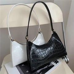 Underarm Bag Women's Shoulder Bag Retro Soft Surface Baguette Bag