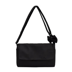 Underarm Shoulder Bag for Women Bow Solid Large Capacity Messenger Bag
