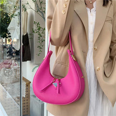 Half Moon Female Bag Underarm Shoulder Bags for Women Handbag