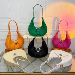 Half Moon Female Bag Underarm Shoulder Bags for Women Handbag