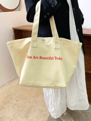 Casual Canvas Tote Bag for Women Large Capacity Shopper