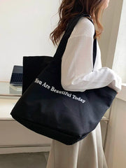 Casual Canvas Tote Bag for Women Large Capacity Shopper