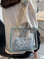 Women's Pu Leather Handbag Chain Shoulder Bag Top Handle Female Bags