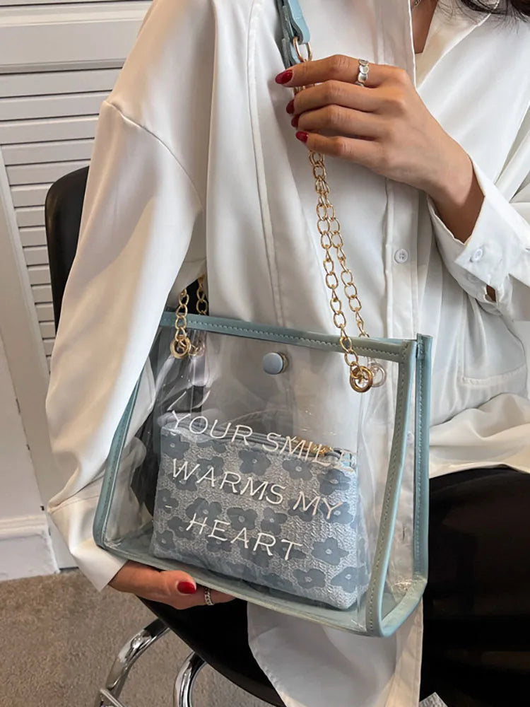 Women's Pu Leather Handbag Chain Shoulder Bag Top Handle Female Bags