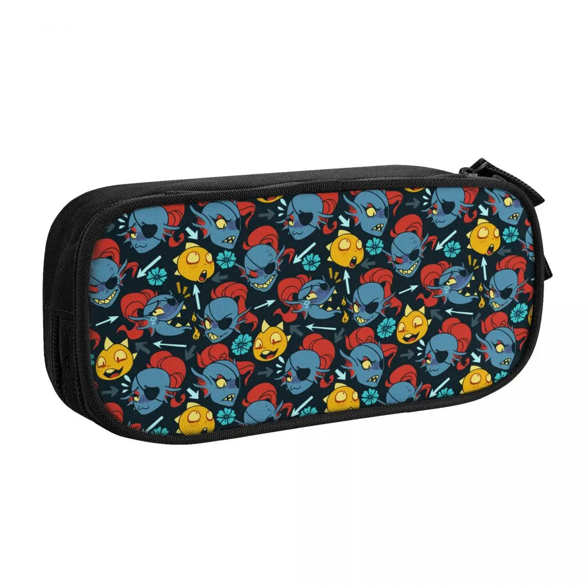 Undertale Pen Box Student School Anime Zipper Pen Bag