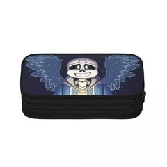 Undertale Pen Box Student School Anime Zipper Pen Bag Child Stationery Bag Gif