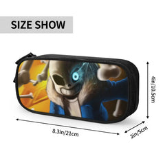Undertale Pen Box Student School Anime Zipper Pen Bag Holder