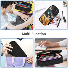 Undertale Pen Box Student School Anime Zipper Pen Bag Holder