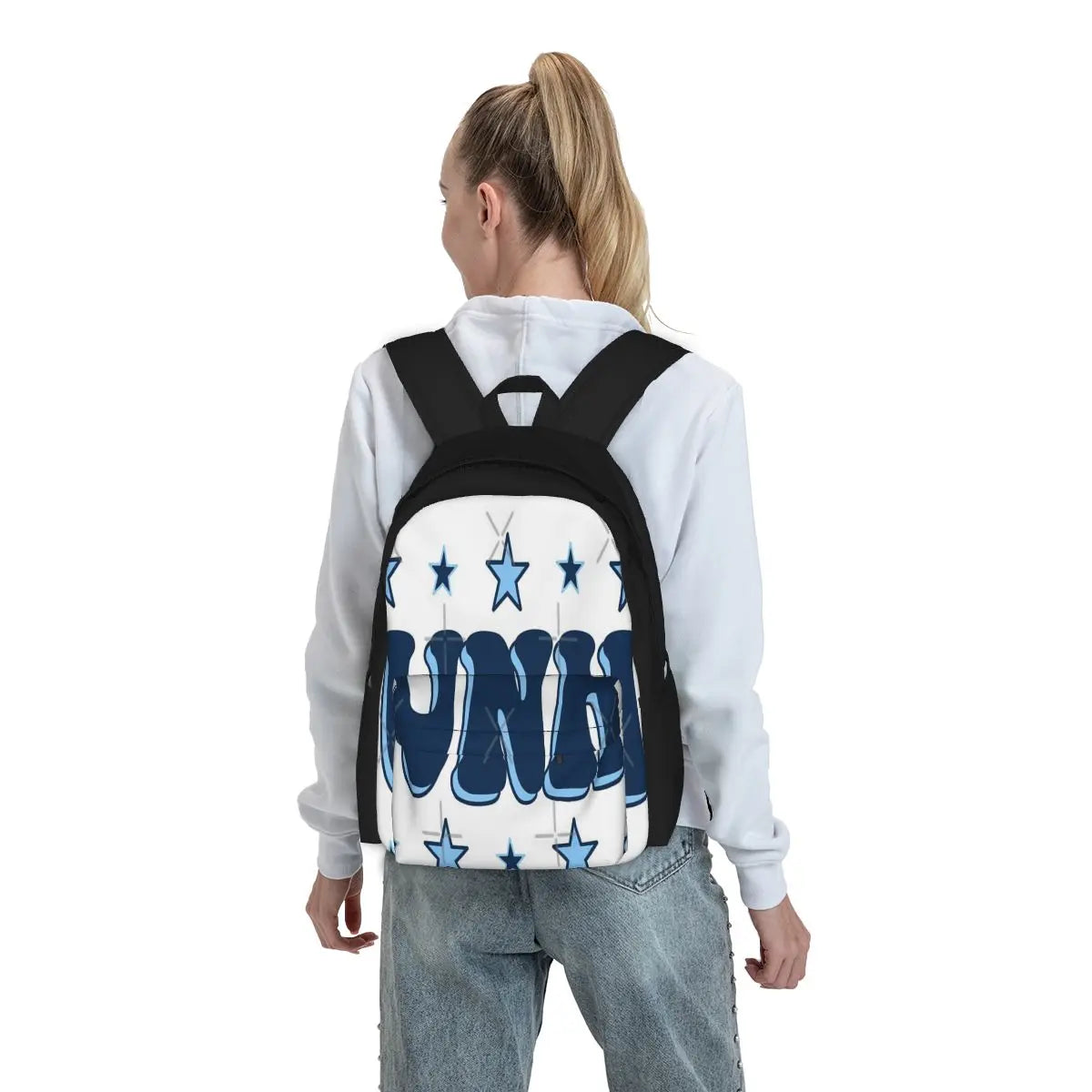 Unh Backpacks Men's Backpacks Bags For Women Back Bag Zipper Close School Bags