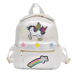 Unicorn Laser Backpack Kids School Bags Cartoon Sequin Shoulder Bag