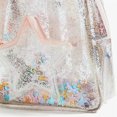 Unicorn PVC Transparent Backpack for Kids Plush Kindergarten Bag