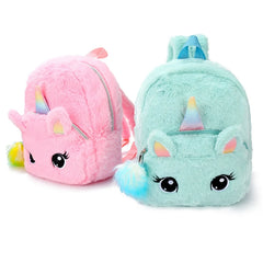 Unicorn Plush Bag Schoolbag For Boys Girls Kids Backpack Doll Bags