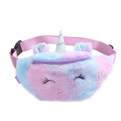 Unicorn Plush Waist Pack Girl Student Belt Bag Teenager