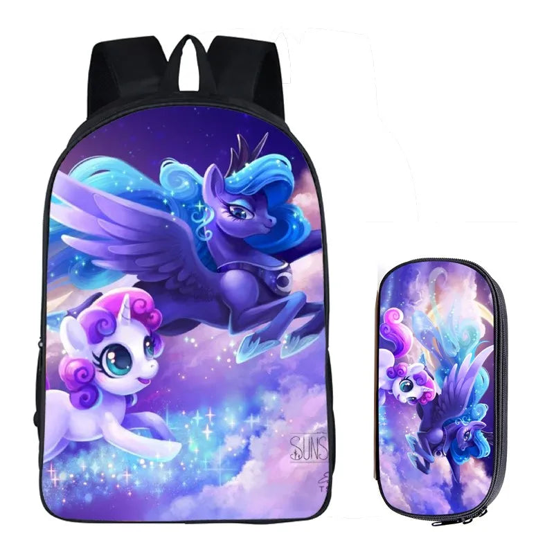 Unicorn Printed Kids School Bag for girls boys Child Book Bags