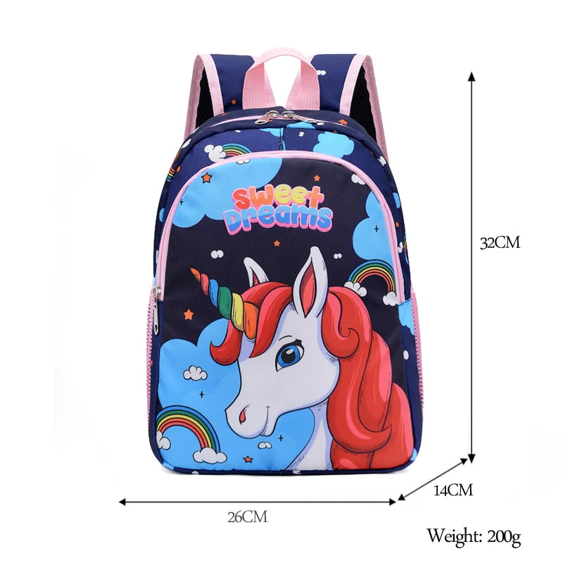 Unicorn Schoolbag For Girls Cartoon School Backpack Kindergarten Student