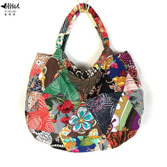 Bohemian Patchwork Tote Shoulder Bag for Women