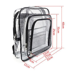 Anti-static Clear Backpack Travel Shoulder Bags PVC Rucksack