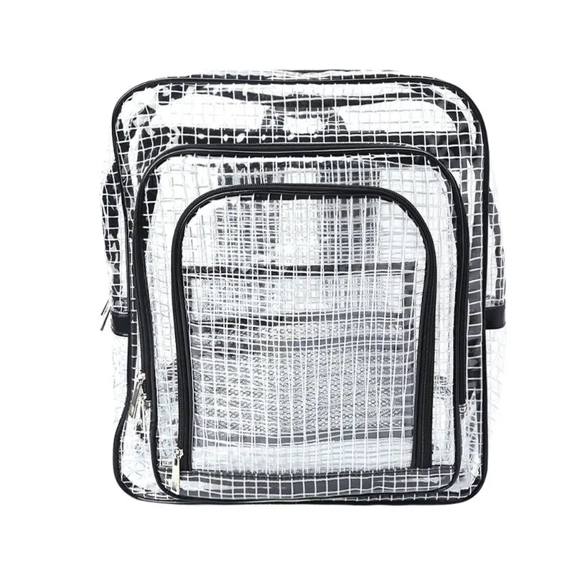 Anti-static Clear Backpack Travel Shoulder Bags PVC Rucksack