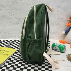 Unisex Canvas School Bag Travel Backpack Shoulder Bag Student Backpack Youth