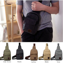 Canvas Waist Packs Travel Chest-Bag Cross Body Bags