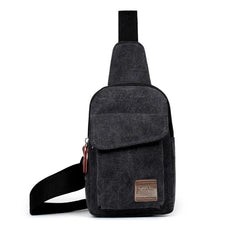 Canvas Waist Packs Travel Chest-Bag Outdoor Satchel Shoulder Bag
