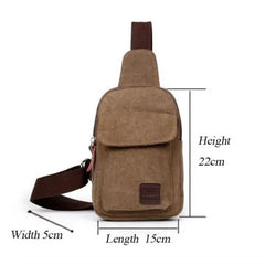 Canvas Waist Packs Travel Chest-Bag Cross Body Bags