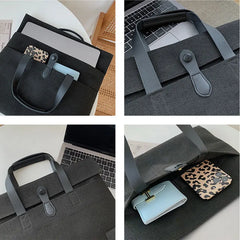 Canvas Briefcase Laptop Bag Casual Business Document Holder