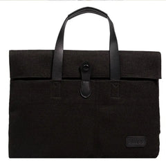 Canvas Briefcase Laptop Bag Casual Business Document Holder