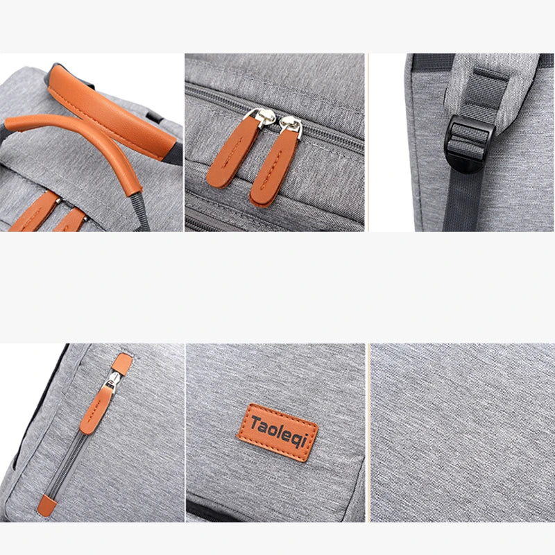 Unisex Casual Business Laptop Backpack 15.6-inch Anti-theft Travel School Bag